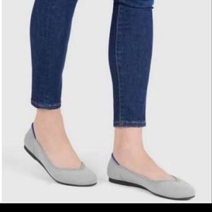 Rothys Gray Round Toe Flats